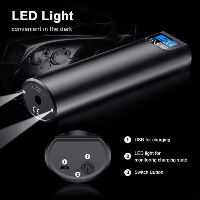 Rechargeable Air Pump for Car Bicycle Tires Balls - Touch Buy