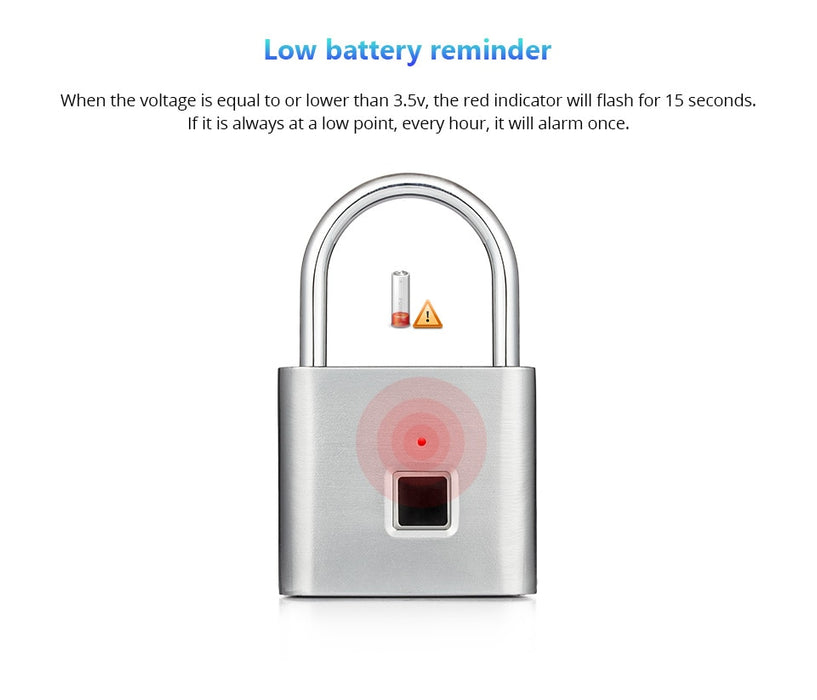 Fingerprint Smart Padlock - Odilistrade