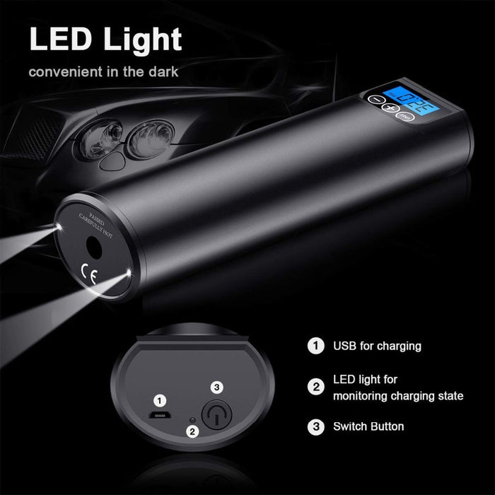 Rechargeable Air Pump for Car Bicycle Tires Balls - Touch Buy