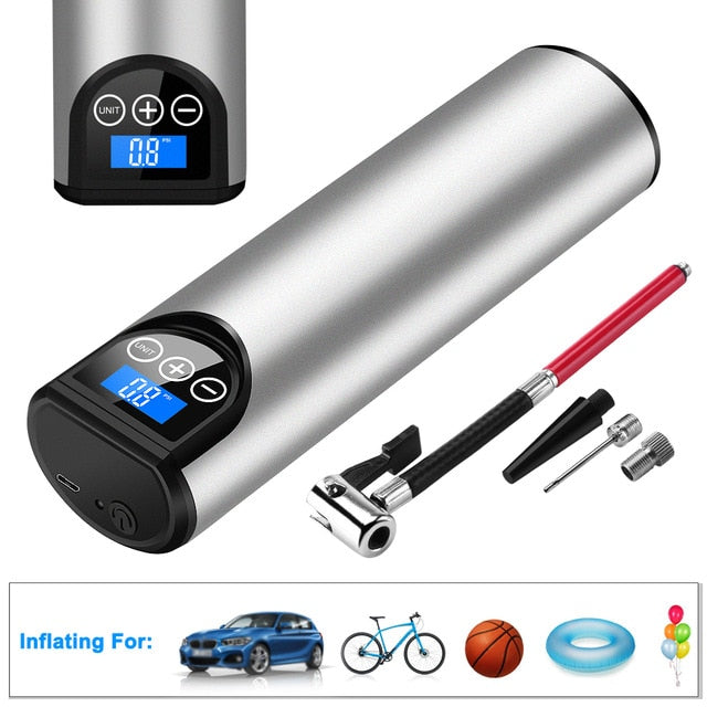 Rechargeable Air Pump for Car Bicycle Tires Balls - Touch Buy