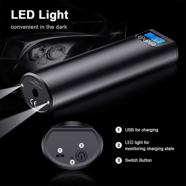 Rechargeable Air Pump for Car Bicycle Tires Balls - Touch Buy